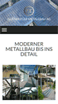 Mobile Screenshot of ellenberger-metallbau.ch